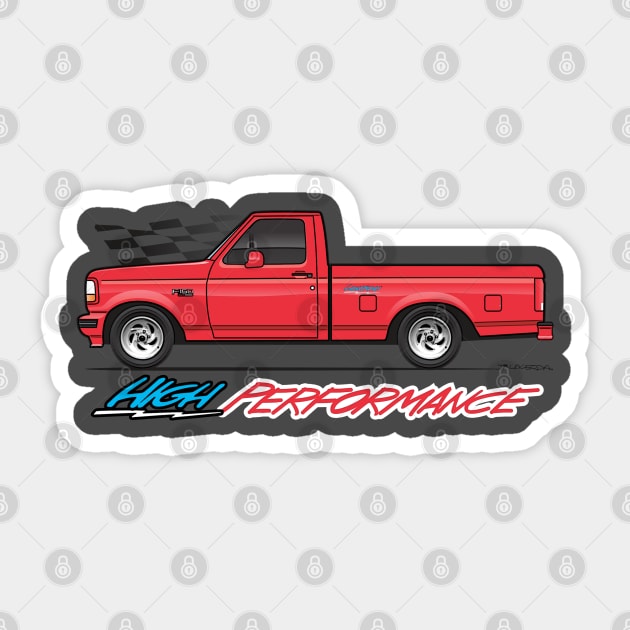 Red lightning Sticker by JRCustoms44